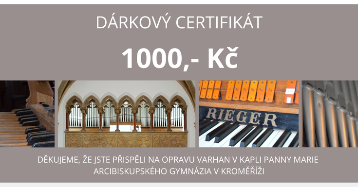 3126 varhany certifikat 1000